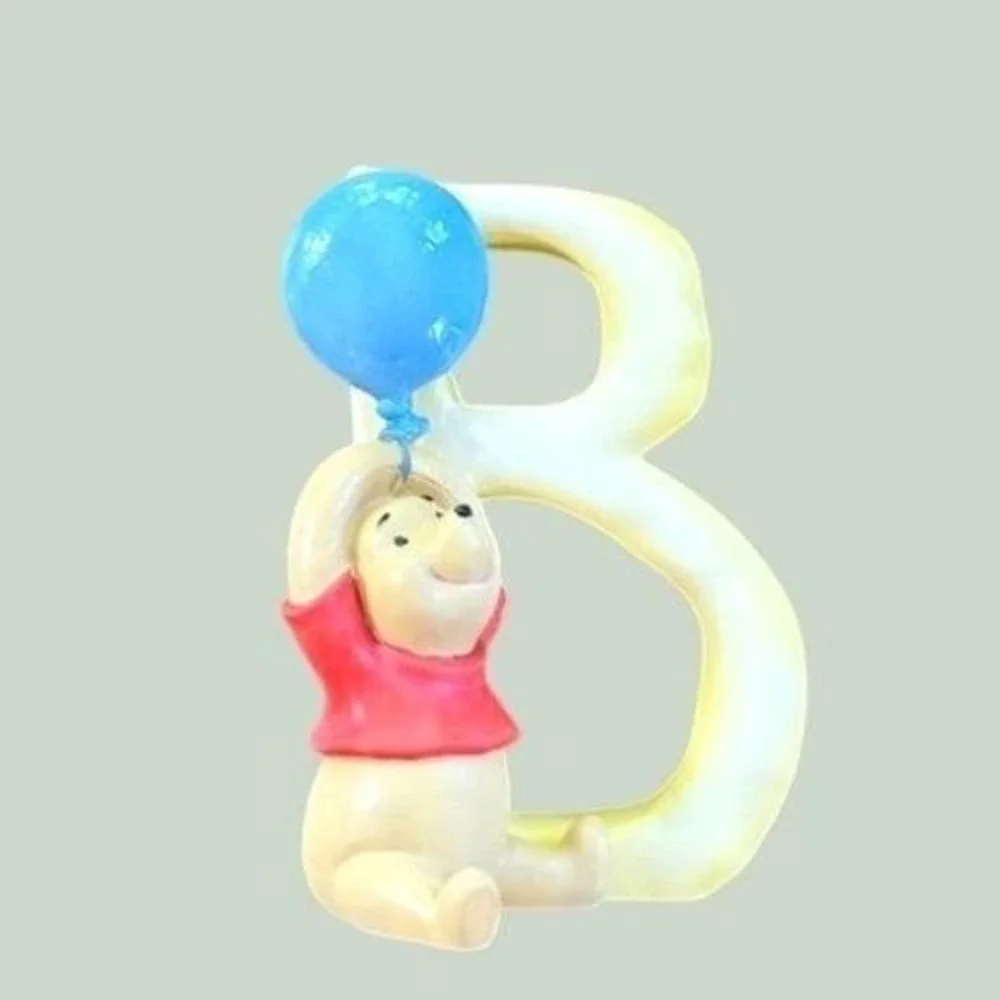 Winnie the Pooh Alphabet Letter Figurines Set 5 - B C D F H Original Boxes